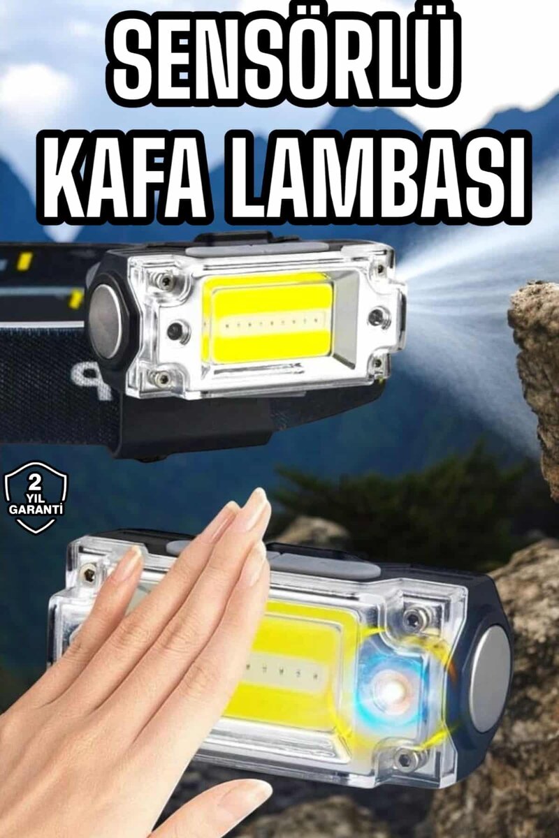 Şarjlı Kafa Feneri Suya Dayanıklı Ayarlanabilir Kamp Feneri 1 Şarjlı Kafa Feneri Suya Dayanıklı Ayarlanabilir Kamp Feneri