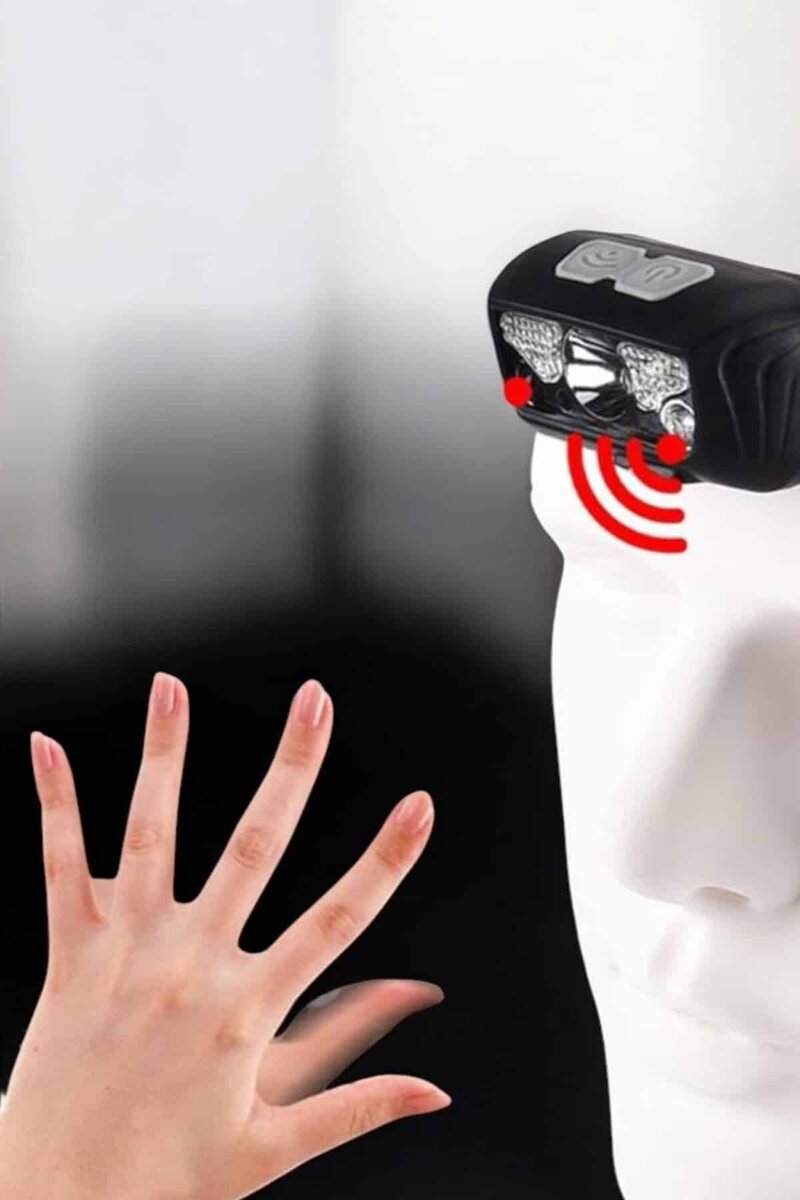 Kafa Lambası Kamp Lambası Sensörlü Şarjlı Ayarlanabilir 3 Kafa Lambası Kamp Lambası Sensörlü Şarjlı Ayarlanabilir - Görsel 3