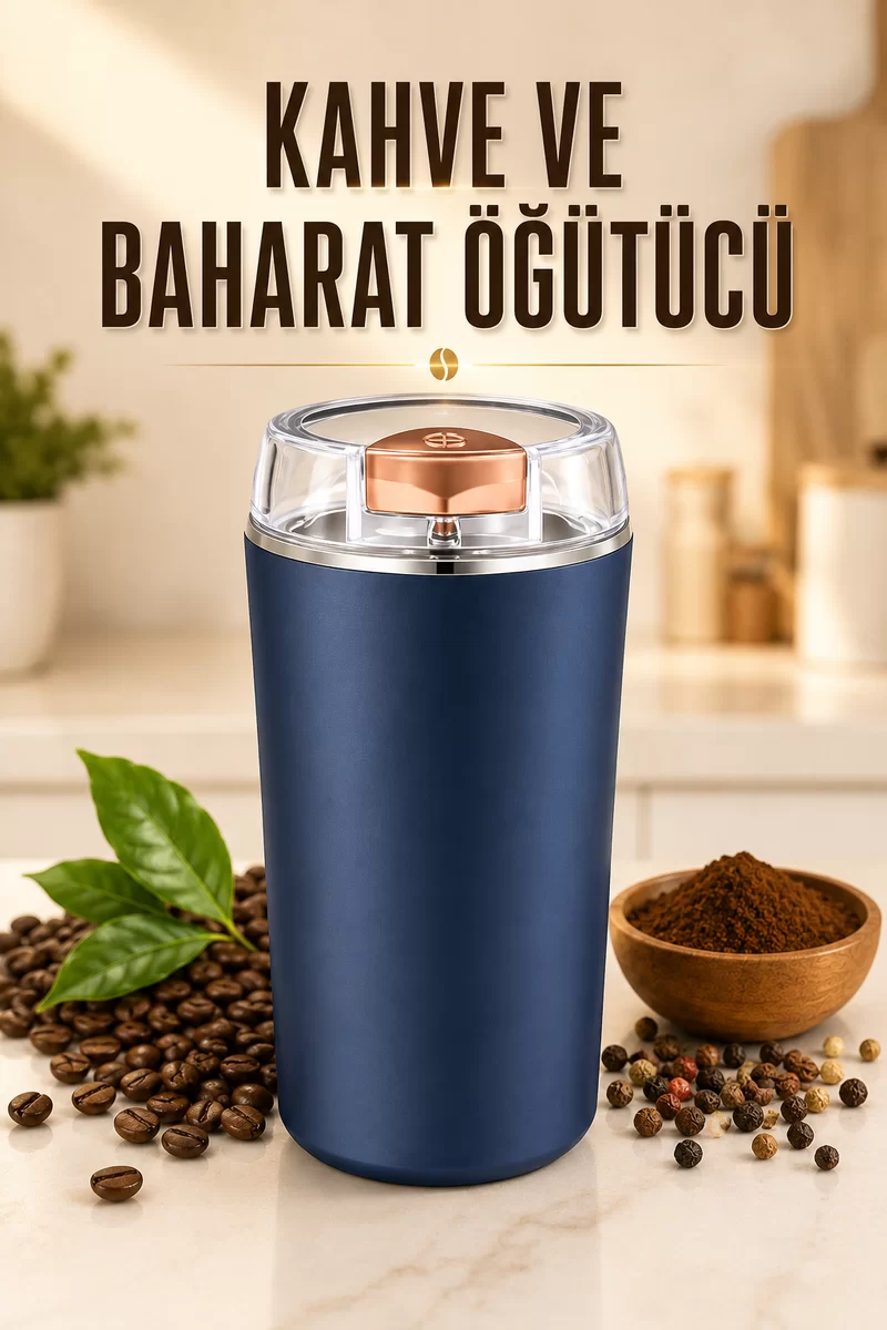 Kahve Ve Baharat Öğütücü Paslanmaz Çelik Dayanıklı Kolay Kullanım 1 Kahve Ve Baharat Öğütücü Paslanmaz Çelik Dayanıklı Kolay Kullanım