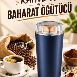 Otomatik Kahve ve Baharat Öğütücü Kolay Ve Taşınabilir Paslanmaz Çelik