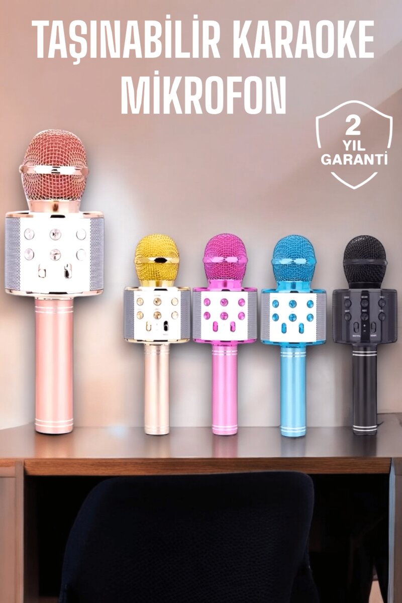 Taşınabilir Bluetooth Karaoke Mikrofon: Hafıza Kart Girişli Etkileyici Performans 1 Taşınabilir Bluetooth Karaoke Mikrofon: Hafıza Kart Girişli Etkileyici Performans