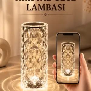 Kristal Dokunmatik Ve Kumandalı Masa Ve Gece lambasI