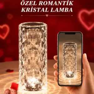 Sevgililer Günü İçin Hediye Kristal Lamba Sevgiliye Hediye USB Şarjlı Gece Lambası (Kopya)