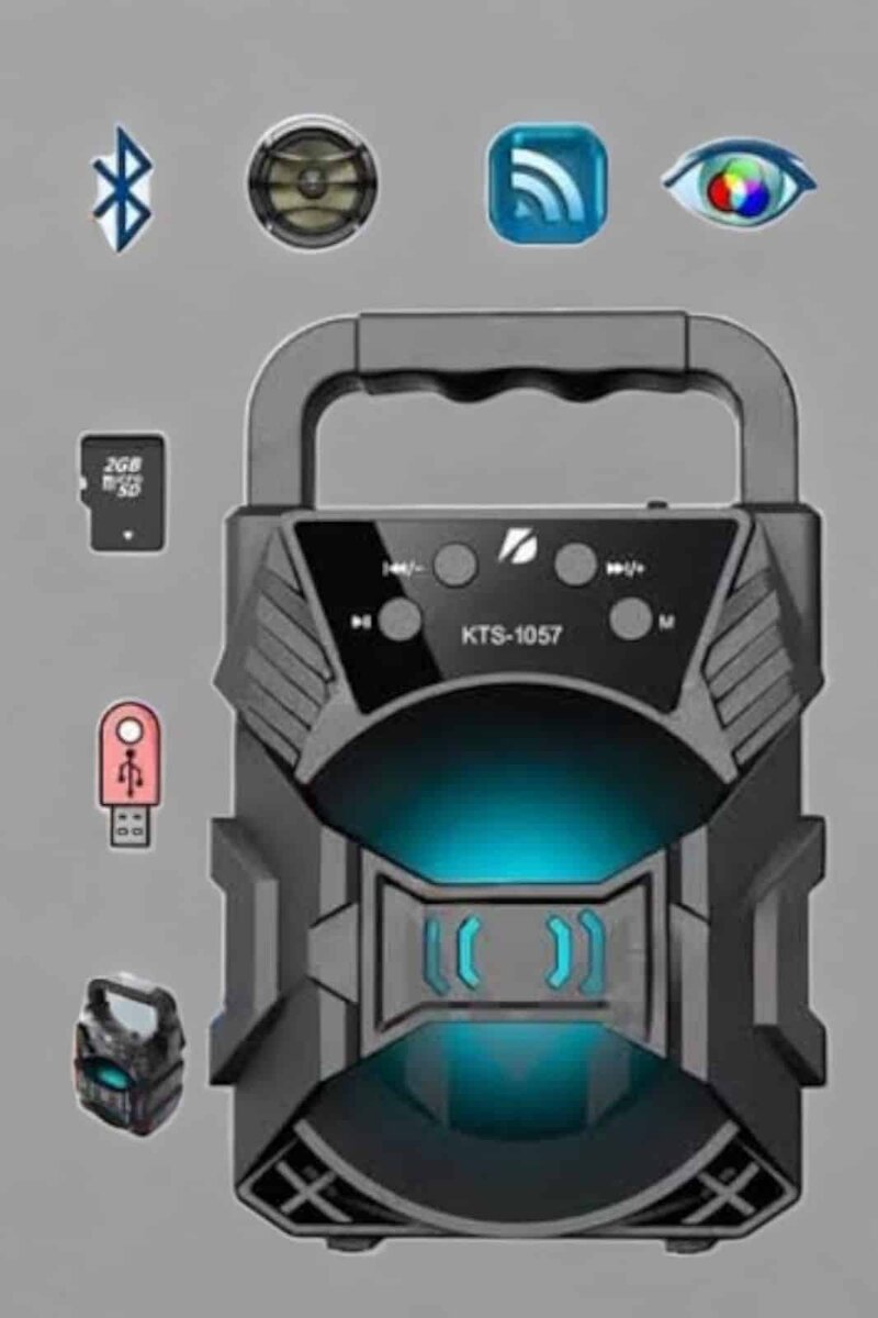 Yüksek Performanslı Bluetooth Hoparlör Kablosuz Taşınabilir 2 Yüksek Performanslı Bluetooth Hoparlör Kablosuz Taşınabilir - Görsel 2