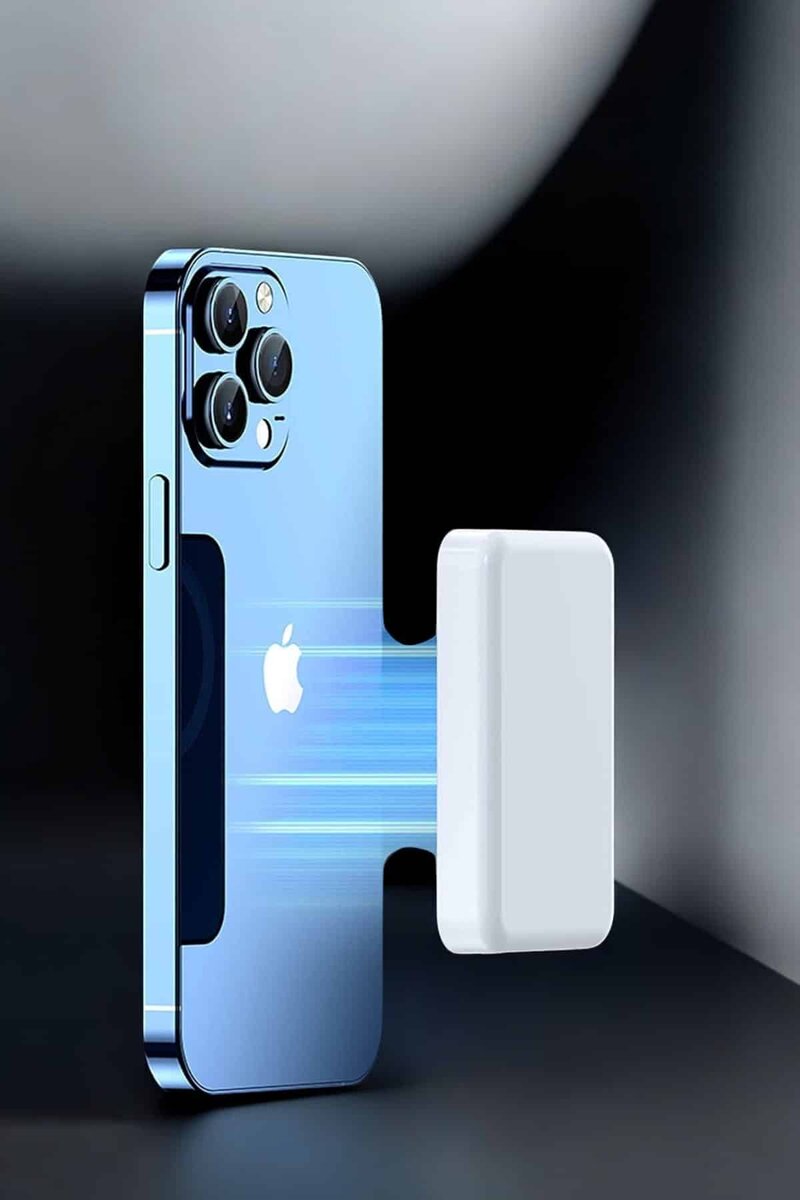 5000 Mah İOS Uyumlu Magsafe Kablosuz Şarj Hızlı Şarj Desteği 2 5000 Mah İOS Uyumlu Magsafe Kablosuz Şarj Hızlı Şarj Desteği - Görsel 2