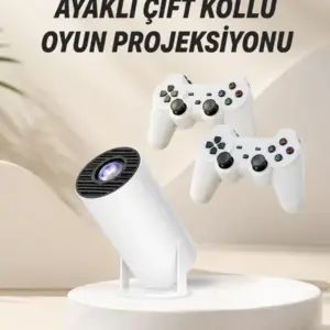 Taşınabilir Android Projeksiyon Ayaklı Çift Kollu 4K Çözünürlüklü Sinema Projeksiyonu