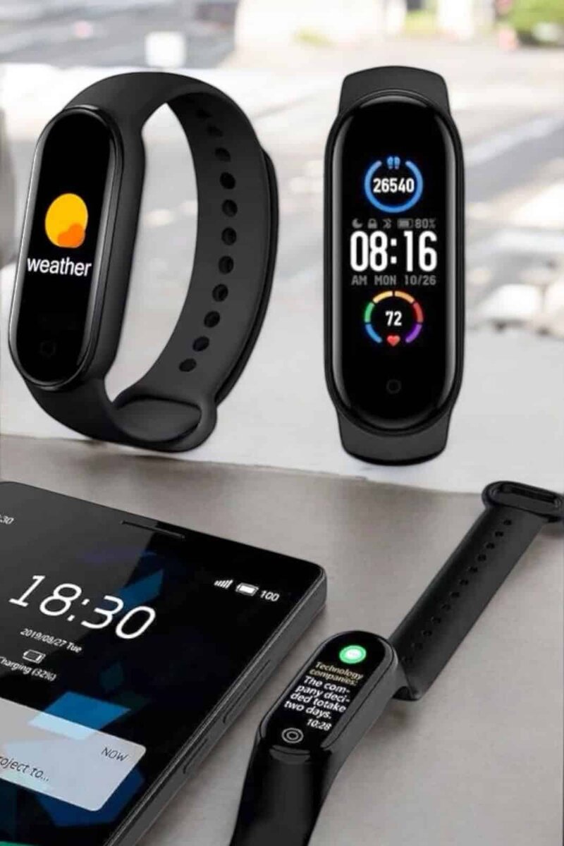 Akıllı Bileklik Fitness ve Sağlık İçin Akıllı Bileklik Adım Sayar, Kalp Atışı, Uyku İzleme 3 Akıllı Bileklik Fitness ve Sağlık İçin Akıllı Bileklik Adım Sayar, Kalp Atışı, Uyku İzleme - Görsel 3