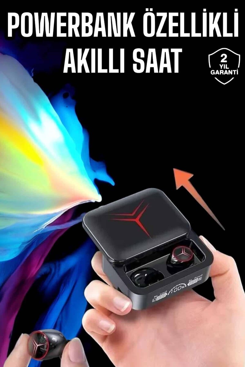 Powerbankli Kulaklık Bluetooth Bağlantılı Çoklu Bağlantı 1 Powerbankli Kulaklık Bluetooth Bağlantılı Çoklu Bağlantı