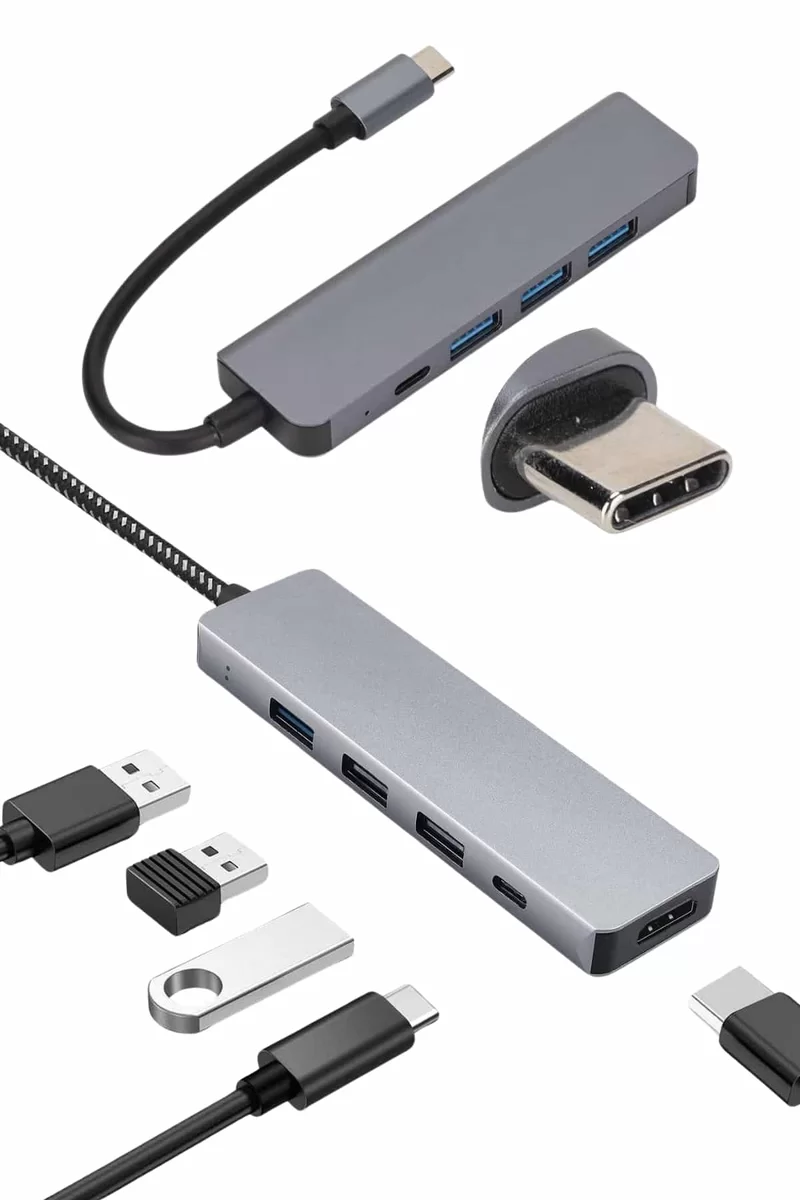 Çevirici Dönüştürücü Adaptör Macbook 3 In 1 Type-C To Hdmı USB 3.0 4 Çevirici Dönüştürücü Adaptör Macbook 3 In 1 Type-C To Hdmı USB 3.0 - Görsel 4