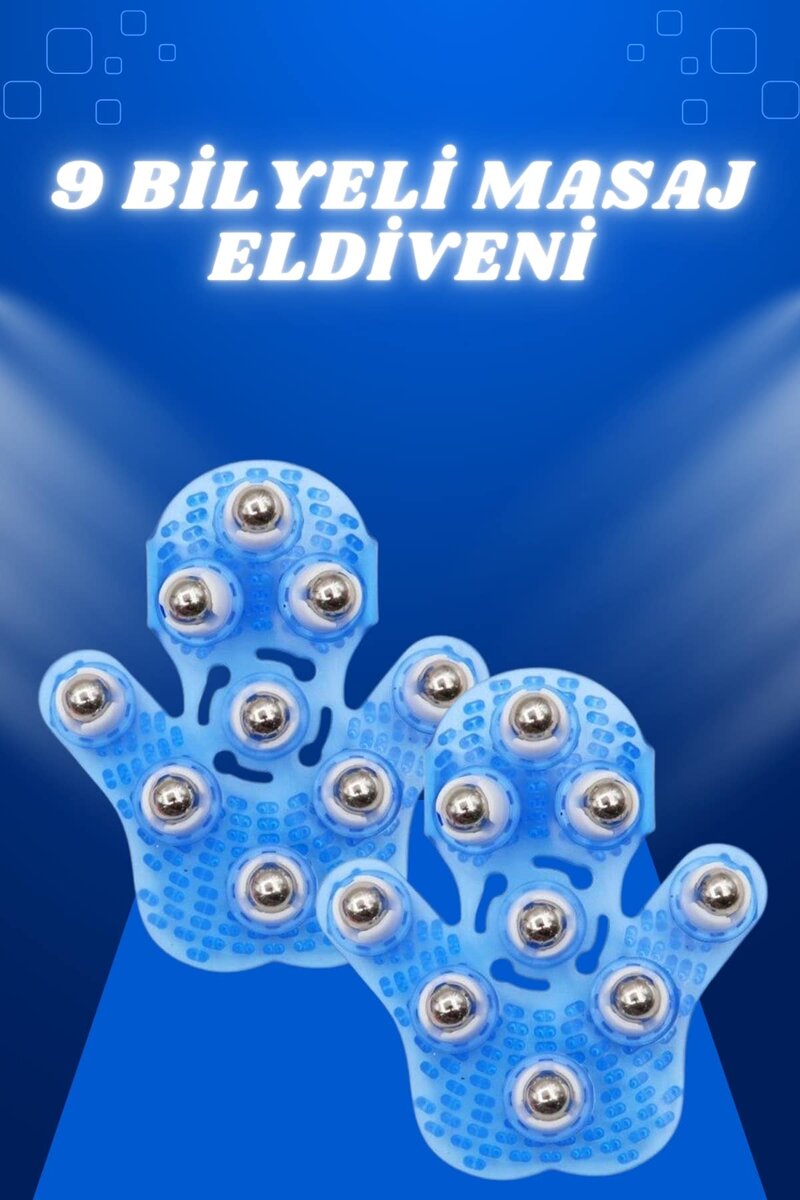 Giyilebiilir Masaj Eldiveni 9 Bilyeli Tüm Vücut Masajına Uygun 1 Giyilebiilir Masaj Eldiveni 9 Bilyeli Tüm Vücut Masajına Uygun