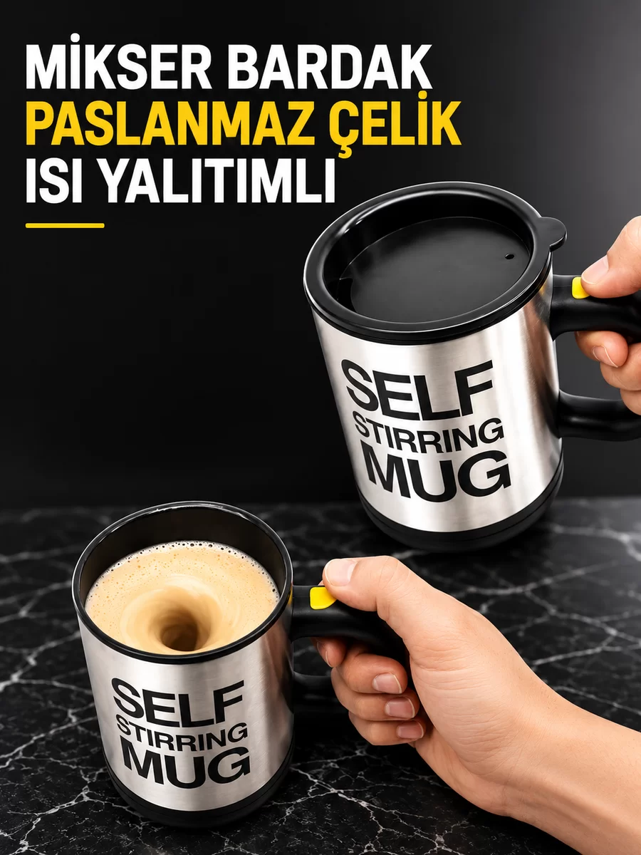 MİKSER BARDAK PASLANMAZ ÇELİK ISI YALITIMLI 1 MİKSER BARDAK PASLANMAZ ÇELİK ISI YALITIMLI