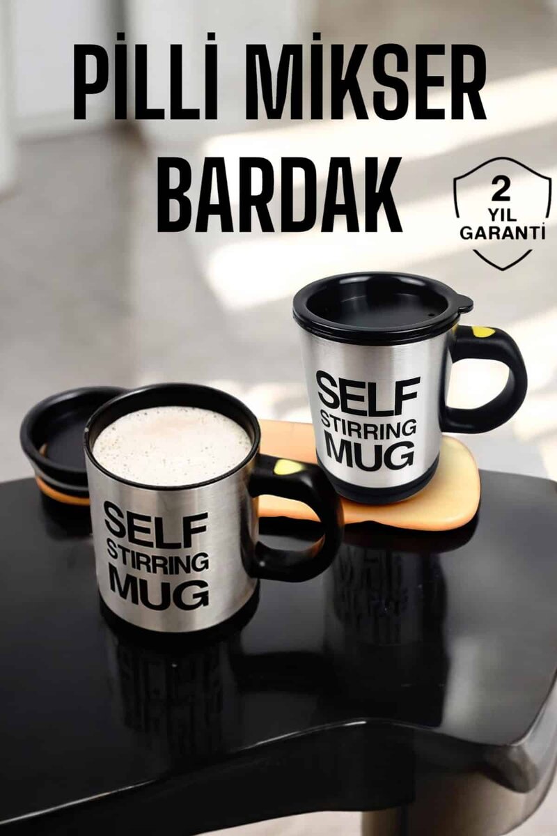 Mikser Kupa Yazılı Mug Bardak Karıştırma Özelliği 1 Mikser Kupa Yazılı Mug Bardak Karıştırma Özelliği