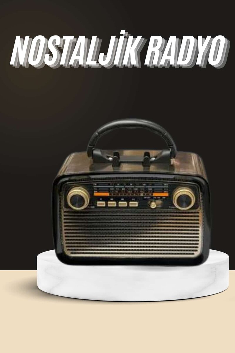 Nostaljik Radyo Bluetooth Bağlantılı Müzik Kutusu Ahşap 1 Nostaljik Radyo Bluetooth Bağlantılı Müzik Kutusu Ahşap
