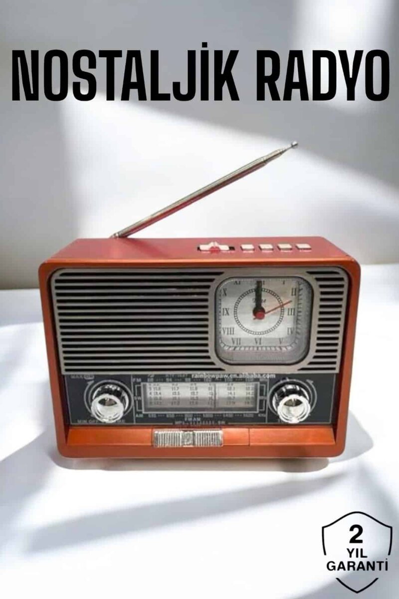 Nostaljik Görünümlü USB Girişli Bluetooth Bağlantılı Radyo 1 Nostaljik Görünümlü USB Girişli Bluetooth Bağlantılı Radyo