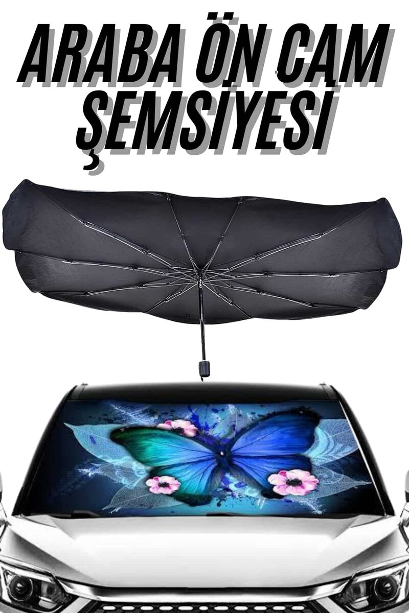 Güneş Önleyici Katlanabilir Oto Araba Güneşlik Şemsiye Tip Ön Cam 1 Güneş Önleyici Katlanabilir Oto Araba Güneşlik Şemsiye Tip Ön Cam