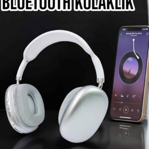 Haydiburaya 15 P9 Plus Kablosuz Kulak Üstü Bluetooth Kulaklık Beyaz Mikrofonlu Kulaküstü Kablosuz Kulaklık