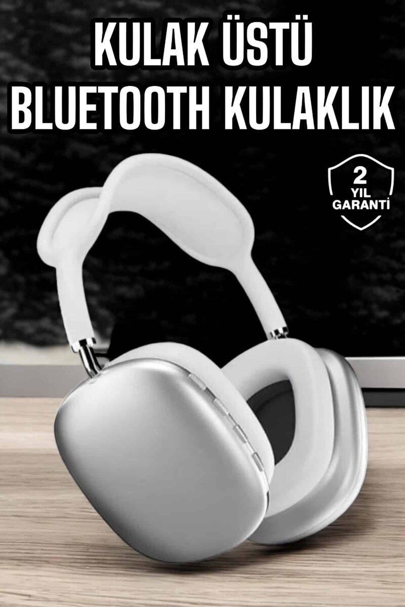 P9 Air Max Kablosuz 5.0 Mikrofonlu Bluetooth Kulaklık Beyaz Yüksek Ses Kaliteli 1 P9 Air Max Kablosuz 5.0 Mikrofonlu Bluetooth Kulaklık Beyaz Yüksek Ses Kaliteli