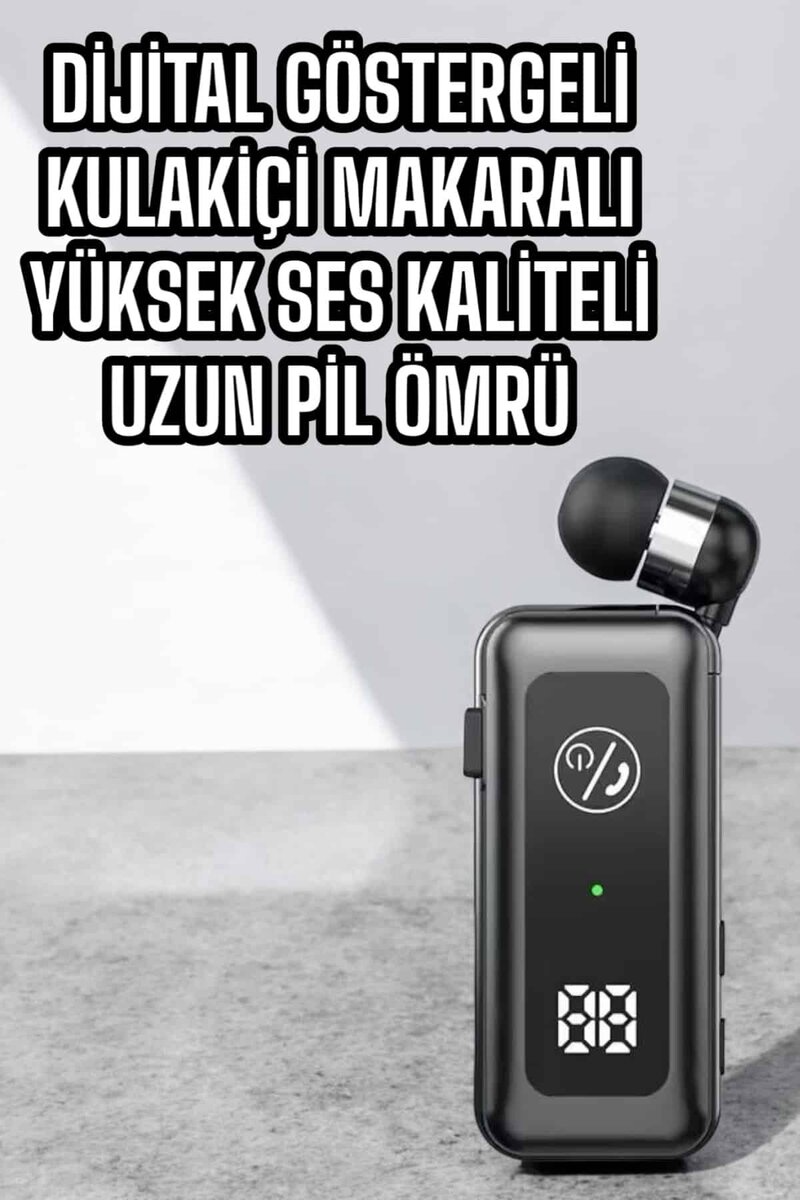 Kablolu Bluetooth Kulaklık Kulak İçi Stereo Mikrofonlu Dijital Göstergeli 3 Kablolu Bluetooth Kulaklık Kulak İçi Stereo Mikrofonlu Dijital Göstergeli - Görsel 3