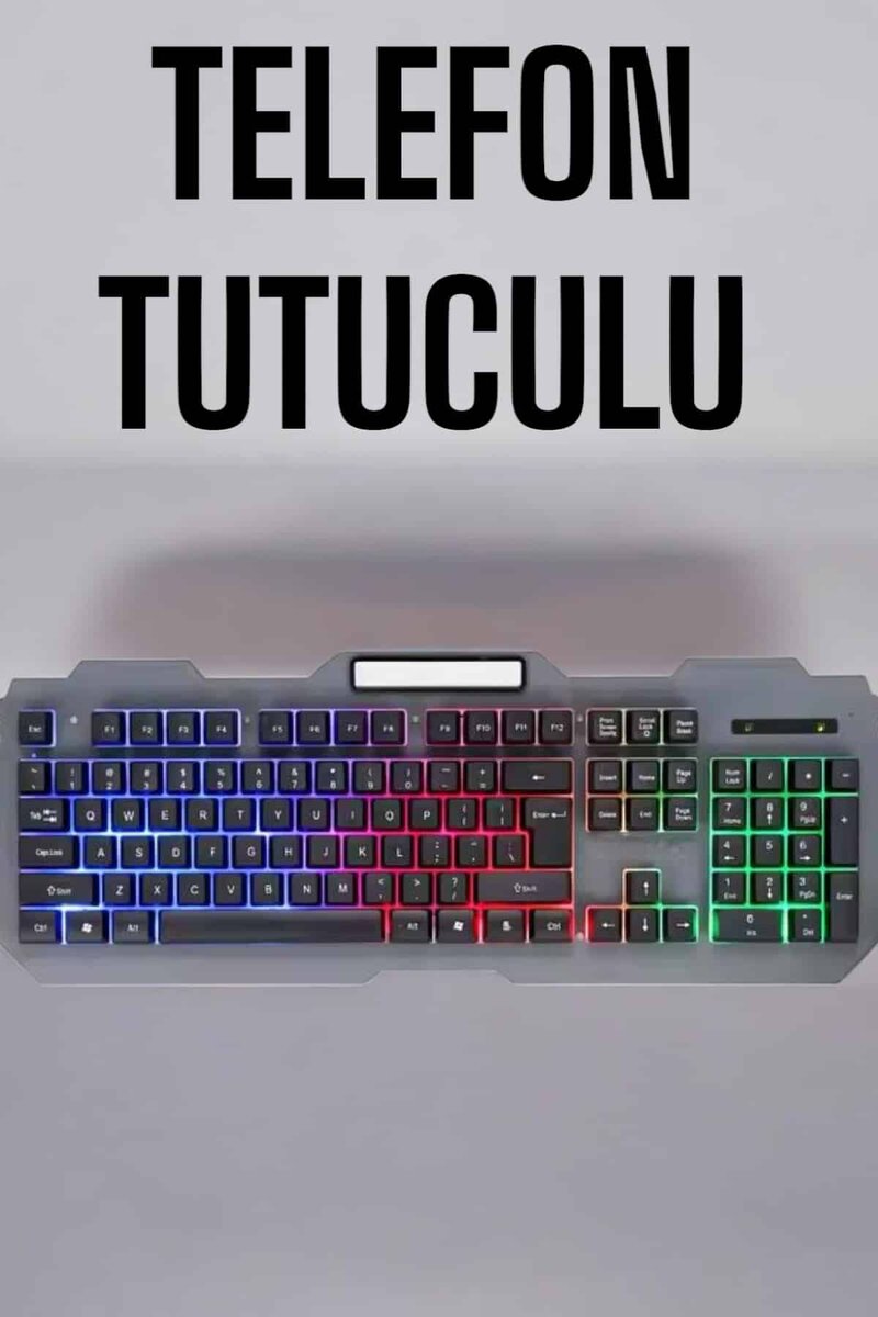 Q Klavye RGB Işıklı Klavye Ve Mouse Seti Kablolu Mouse Hediyeliş 2 Q Klavye RGB Işıklı Klavye Ve Mouse Seti Kablolu Mouse Hediyeliş - Görsel 2