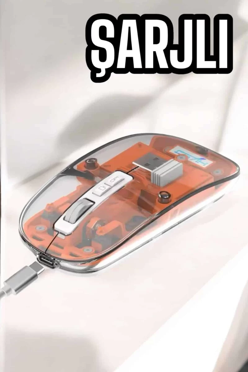 Kablosuz Mouse Fare 5.0 Bluetooth Bağlantılı USB Girişli 2 Kablosuz Mouse Fare 5.0 Bluetooth Bağlantılı USB Girişli - Görsel 2