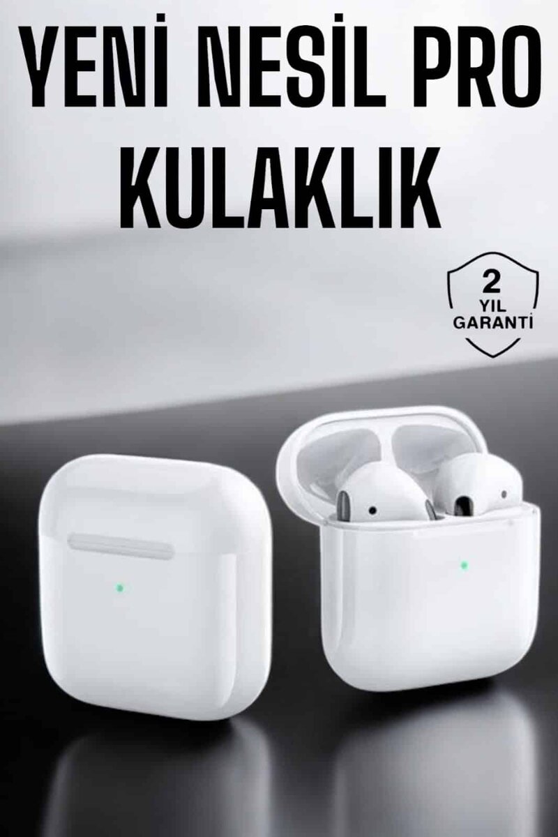 Yeni Nesil Pro Bluetooth Kulaklık Uzun Pil Ömrü Beyaz 1 Yeni Nesil Pro Bluetooth Kulaklık Uzun Pil Ömrü Beyaz