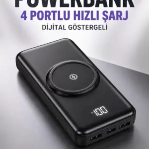 Haydiburaya 18 10.000 Mah Powerbank 4 Portlu Hızlı Şarj Dijital Göstergeli
