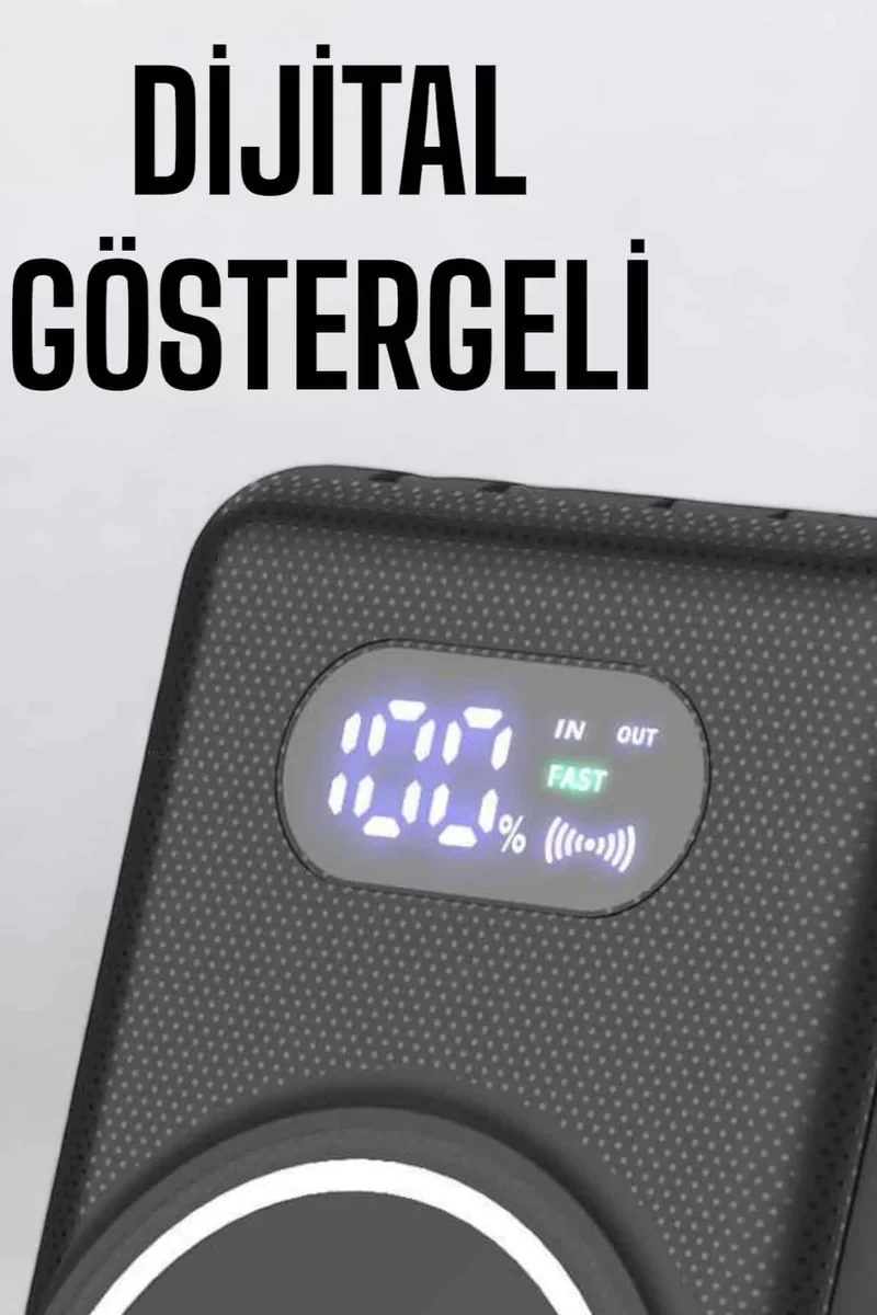10.000 Mah Powerbank 4 Portlu Hızlı Şarj Dijital Göstergeli 2 10.000 Mah Powerbank 4 Portlu Hızlı Şarj Dijital Göstergeli - Görsel 2