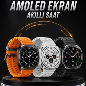 Tüm Telefonlara Uyumlu Akıllı Saat Uyku ve Sağlık Takibi Nabız Ölçer Adım sayar