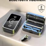 Aynalı Bluetooth Kulaklık Telefon Standlı Dijital Göstergeli