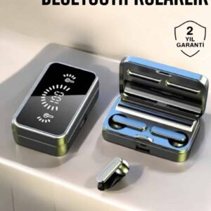 Aynalı Bluetooth Kulaklık Telefon Standlı Dijital Göstergeli