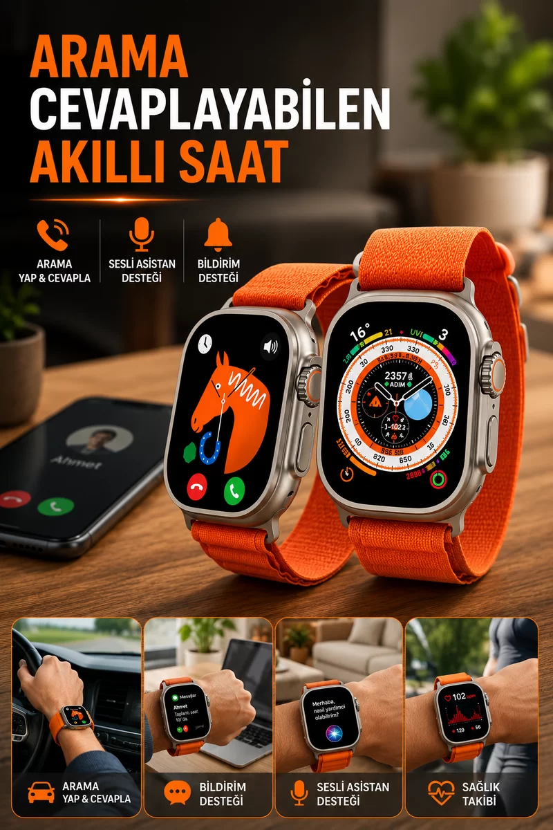 Uyku ve Nabız Takipli Wireless Şarjlı Akıllı Saat Android ve iOS Uyumlu 1 Uyku ve Nabız Takipli Wireless Şarjlı Akıllı Saat Android ve iOS Uyumlu