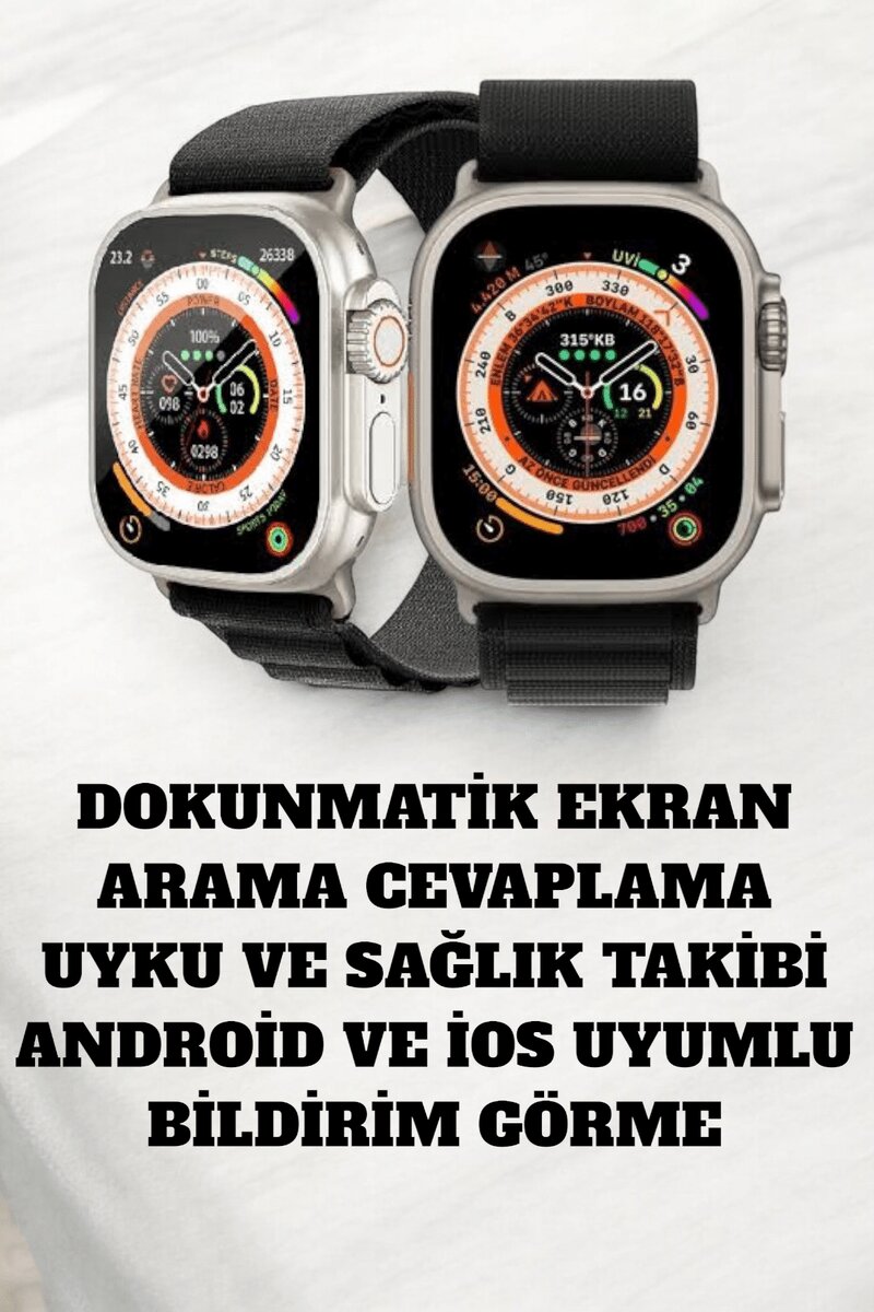 49MM Ekranlı, Kan Basıncı ve Adımsayar Özellikli Bluetooth Akıllı Saat 4 49MM Ekranlı, Kan Basıncı ve Adımsayar Özellikli Bluetooth Akıllı Saat - Görsel 4