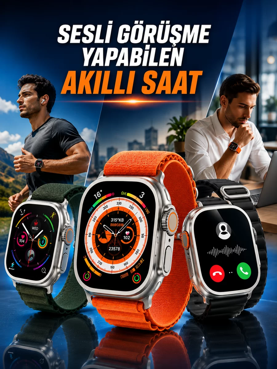 Yeni Nesil Akıllı Saat Nabız Ölçer Sağlık Ölçer ve Kalori Ölçer Uyku Takibi NFC Özelliği 1 Yeni Nesil Akıllı Saat Nabız Ölçer Sağlık Ölçer ve Kalori Ölçer Uyku Takibi NFC Özelliği