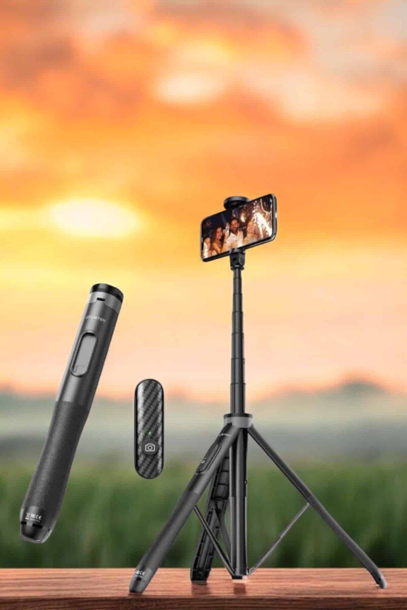 Kumandalı Tripod Telefon Tutucu Selfie Çubuğu 360 Derece Dönebilen 4 Kumandalı Tripod Telefon Tutucu Selfie Çubuğu 360 Derece Dönebilen - Görsel 4