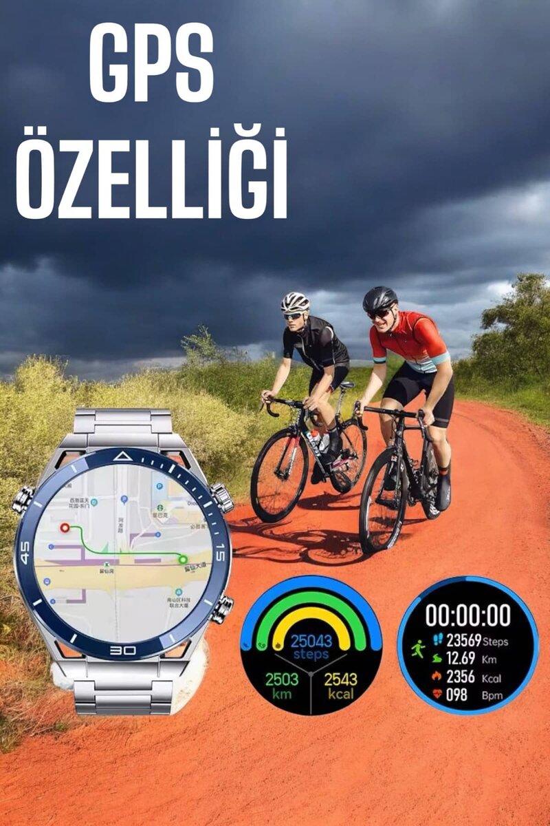 Akıllı Saat Yeni Nesil 2024 Model Metal Kordonlu Bluetooth Bağlantılı 4 Akıllı Saat Yeni Nesil 2024 Model Metal Kordonlu Bluetooth Bağlantılı - Görsel 4