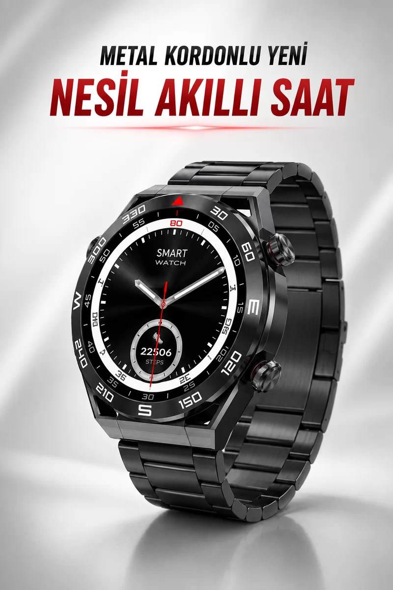 Akıllı Saat Yeni Nesil Bluetooth Bağlantılı Uyku ve Sağlık Takibi NFC ve GPS 1 Akıllı Saat Yeni Nesil Bluetooth Bağlantılı Uyku ve Sağlık Takibi NFC ve GPS