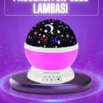 Yıldız Görünümlü Gece Lambası Renkli Masa Lambası Gökyüzü Projeksiyon