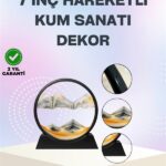 Zihin Açıcı Kum Manzarası – 3D Dinamik Kum Tablosu Dekoratif Dönüştükçe Yenilenen Sakinleştirici Sanat Eseri