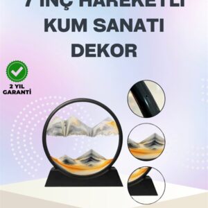 Zihin Açıcı Kum Manzarası – 3D Dinamik Kum Tablosu Dekoratif Dönüştükçe Yenilenen Sakinleştirici Sanat Eseri