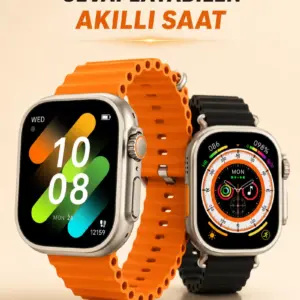 Kablosuz Şarjlı Çağrı ve Müzik Kontrolü Sağlayan Akıllı Saat