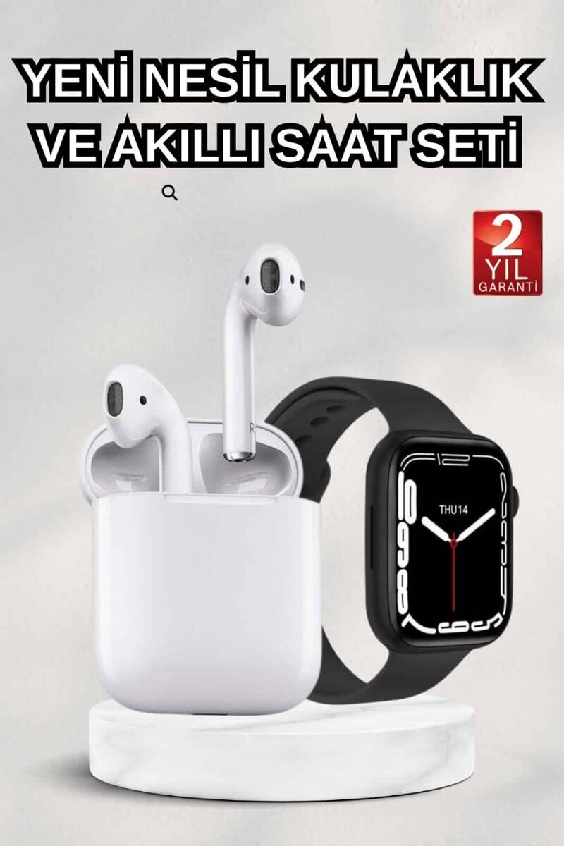 2025 Model Akıllı Saat ve 2.Nesil TWS Bluetooth Kulaklık ANC Özelliği Amoled Ekran 1 2025 Model Akıllı Saat ve 2.Nesil TWS Bluetooth Kulaklık ANC Özelliği Amoled Ekran
