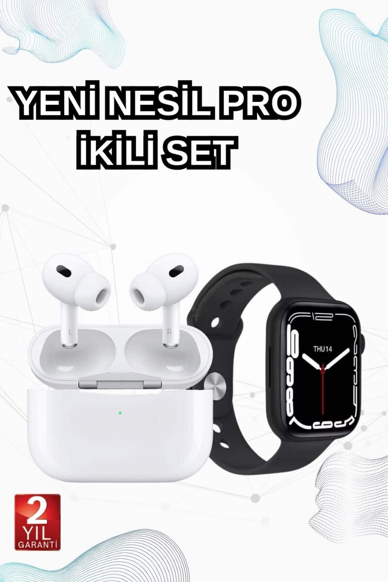 2025 Model Akıllı Saat ve Yeni Nesil Pro Bluetooth Kulaklık TWS Yüksek Ses Kaliteli 1 2025 Model Akıllı Saat ve Yeni Nesil Pro Bluetooth Kulaklık TWS Yüksek Ses Kaliteli