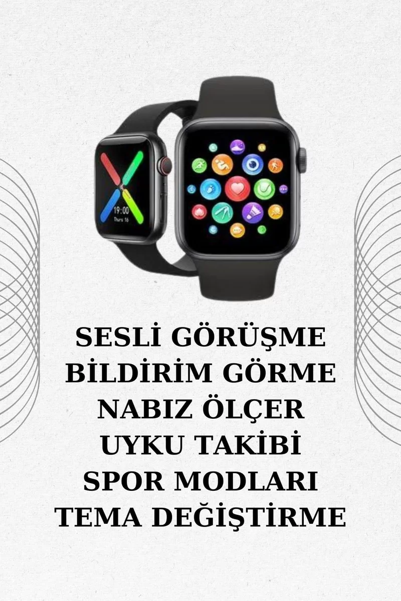 İkili Set Dev Kampanya Ucuz Kulaklık Ucuz Akıllı Saat Gürültü Önleyici Uzun Pil Ömrü 2 İkili Set Dev Kampanya Ucuz Kulaklık Ucuz Akıllı Saat Gürültü Önleyici Uzun Pil Ömrü - Görsel 2