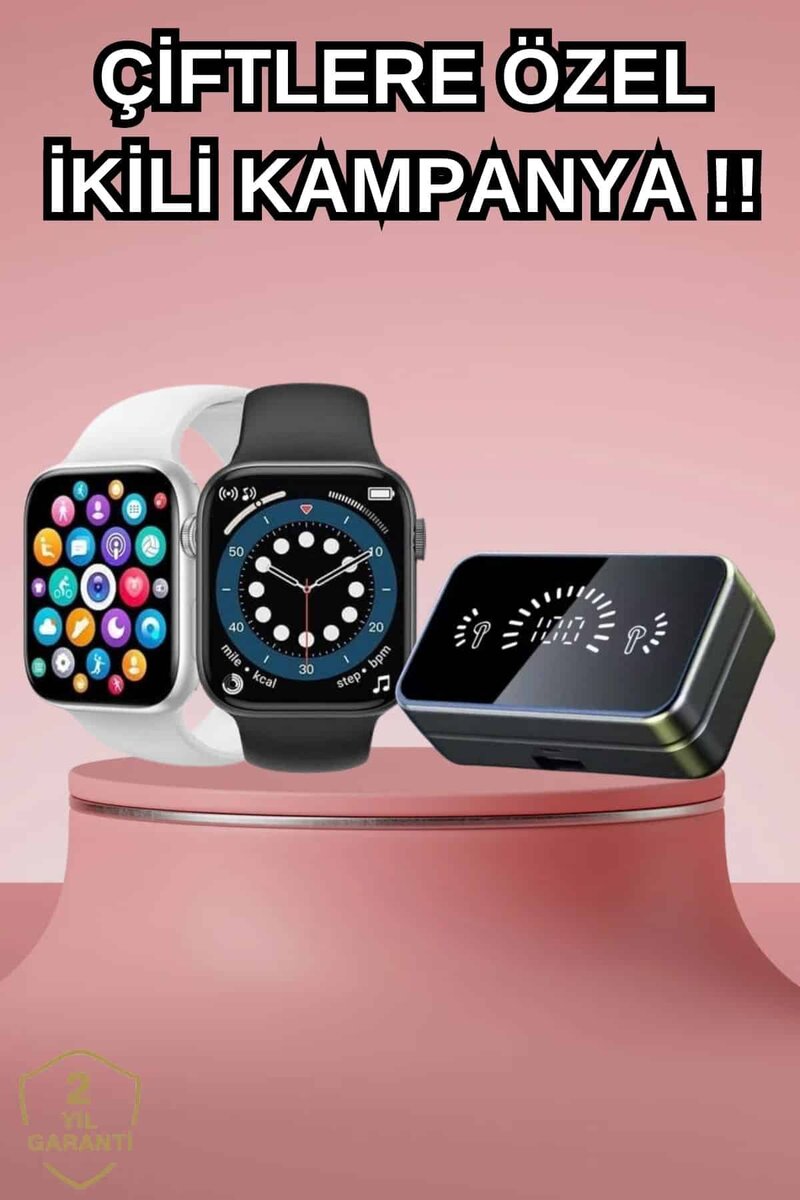 Powerbank Bluetooth Kulaklık Ve Yeni Model Akıllı Saat Seti ANC Özelliği Dokunamatik 1 Powerbank Bluetooth Kulaklık Ve Yeni Model Akıllı Saat Seti ANC Özelliği Dokunamatik