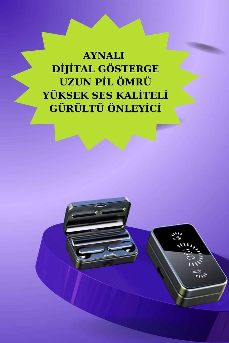 Powerbank Bluetooth Kulaklık Ve Yeni Model Akıllı Saat Seti ANC Özelliği Dokunamatik 2 Powerbank Bluetooth Kulaklık Ve Yeni Model Akıllı Saat Seti ANC Özelliği Dokunamatik - Görsel 2