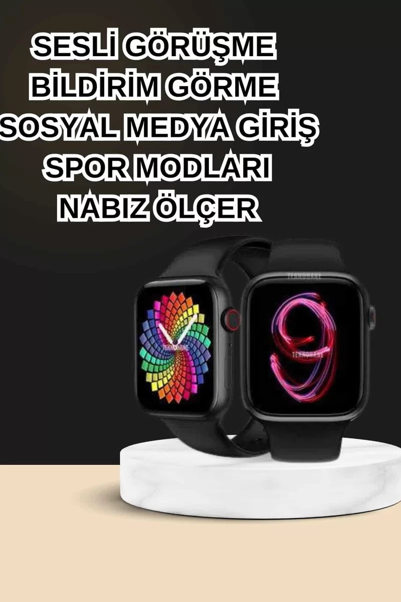 Dokunmatik Akıllı Saat Yeni Nesil Kulaklık Kampanyası ANC Özelliği Yüksek Ses Kaliteli 3 Dokunmatik Akıllı Saat Yeni Nesil Kulaklık Kampanyası ANC Özelliği Yüksek Ses Kaliteli - Görsel 3
