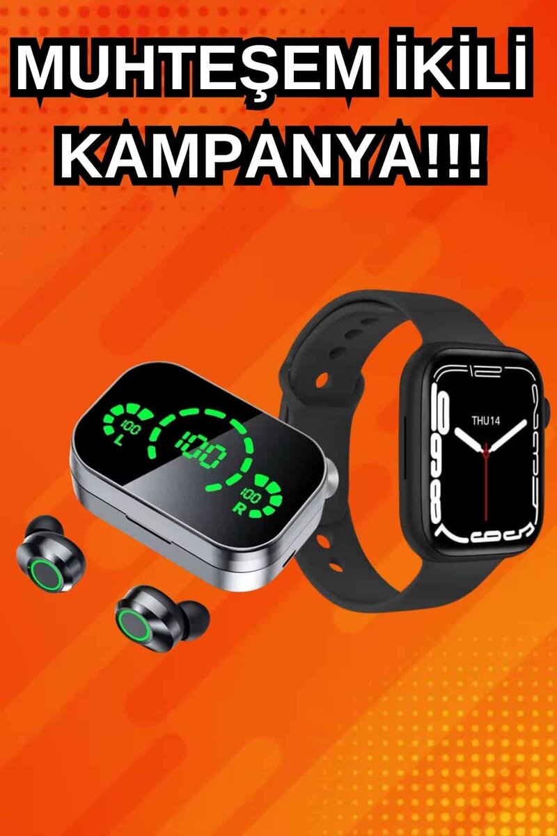 Yeni Nesil Akıllı Saat ve Ucuz Kaliteli Bluetooth Kablosuz Kulaklık Amoled Ekran 1 Yeni Nesil Akıllı Saat ve Ucuz Kaliteli Bluetooth Kablosuz Kulaklık Amoled Ekran