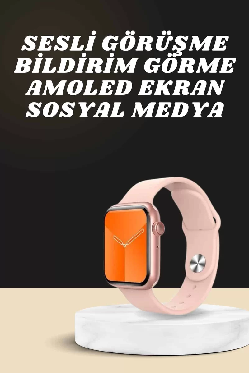Akıllı Saat Alarm ve Titreşim Uyku ve Sağlık Takibi GPS Uyumlu Nabız Ölçer Sesli Görüşme 2 Akıllı Saat Alarm ve Titreşim Uyku ve Sağlık Takibi GPS Uyumlu Nabız Ölçer Sesli Görüşme - Görsel 2