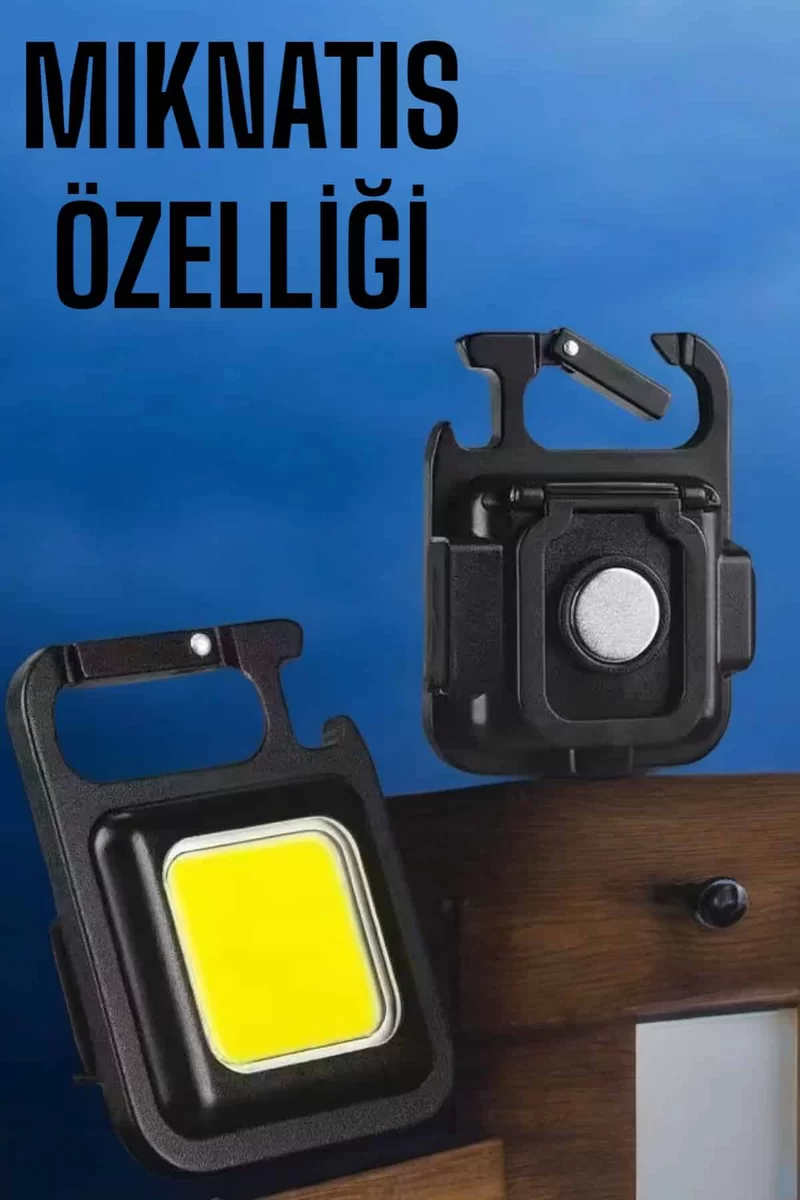 Led Işık Acil Durum Işığı Çok Fonksiyonlu Mıknatıs Özelliği 4 Led Işık Acil Durum Işığı Çok Fonksiyonlu Mıknatıs Özelliği - Görsel 4