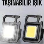 Anahtarlık Çok Amaçlı Mıknatıslı Taşınabilir Işık Led Şarjlı